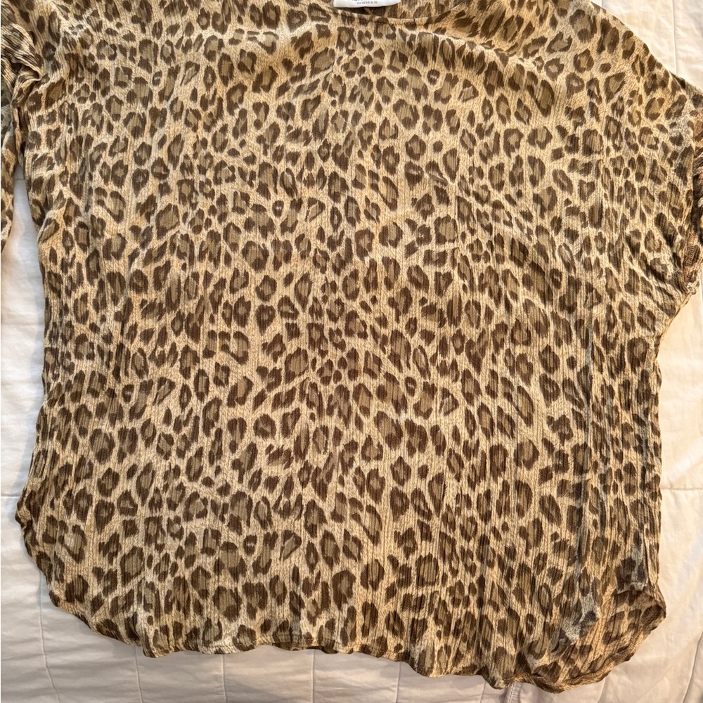 Leopard Print Women's Top